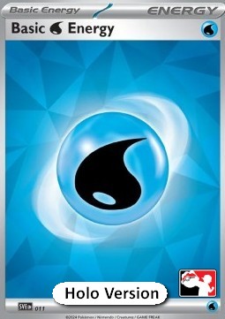 Basic Water Energy Play! Pokémon Prize Pack Series Six #011