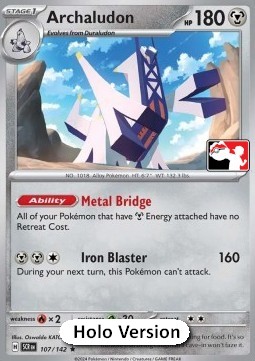 Archaludon Play! Pokémon Prize Pack Series Six #107