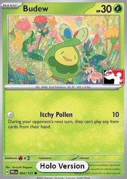 Budew Play! Pokémon Prize Pack Series Seven #004