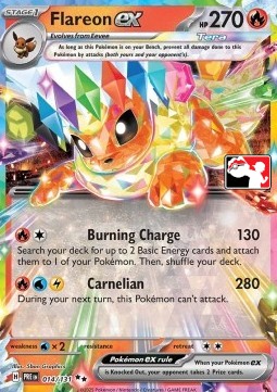 Flareon ex - Play! Pokémon Prize Pack Series Seven #014