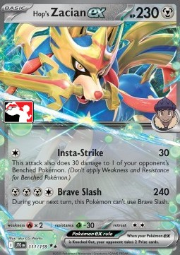 Hop's Zacian ex Play! Pokémon Prize Pack Series Seven #111