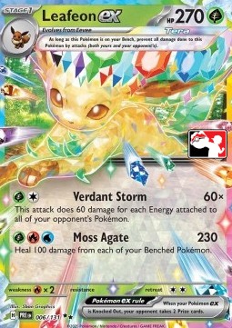 Leafeon ex - Play! Pokémon Prize Pack Series Seven #006