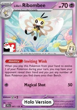 Lillie's Ribombee Play! Pokémon Prize Pack Series Seven #067
