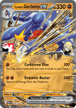 Cynthia's Garchomp ex Play! Pokémon Prize Pack Series Eight #104