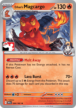 Ethan's Magcargo Play! Pokémon Prize Pack Series Eight #036