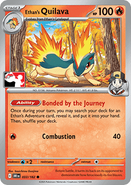 Ethan's Quilava Play! Pokémon Prize Pack Series Eight #033