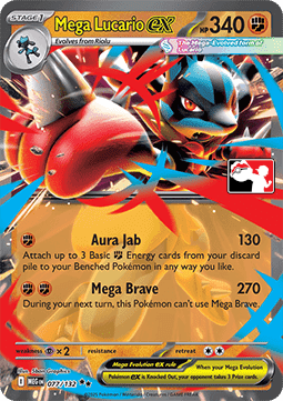 Mega Lucario ex Play! Pokémon Prize Pack Series Eight #077