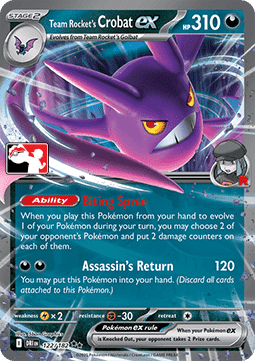 Team Rocket's Crobat ex Play! Pokémon Prize Pack Series Eight #122