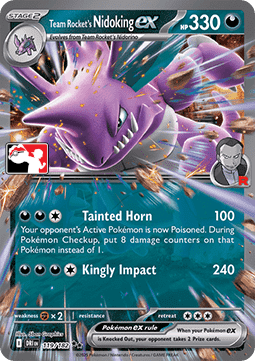 Team Rocket's Nidoking ex Play! Pokémon Prize Pack Series Eight #119