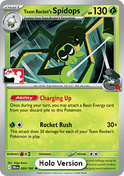 Team Rocket's Spidops Play! Pokémon Prize Pack Series Eight #020