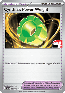 Cynthia's Power Weight Play! Pokémon Prize Pack Series Eight #162