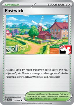 Postwick - Play! Pokémon Prize Pack Series Eight #154