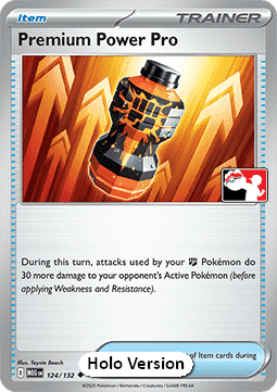 Premium Power Pro Play! Pokémon Prize Pack Series Eight #124
