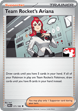 Team Rocket's Ariana Play! Pokémon Prize Pack Series Eight #171