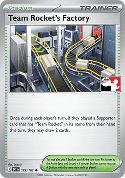 Team Rocket's Factory Play! Pokémon Prize Pack Series Eight #173