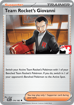 Team Rocket's Giovanni Play! Pokémon Prize Pack Series Eight #174