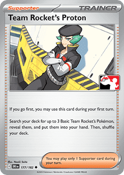 Team Rocket's Proton Play! Pokémon Prize Pack Series Eight #177