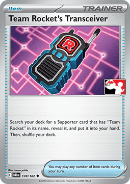 Team Rocket's Transceiver Play! Pokémon Prize Pack Series Eight #178