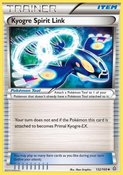 Kyogre Spirit Link Primal Clash #132/160