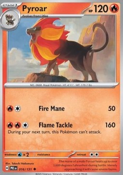 Pyroar - Prismatic Evolutions #016/131