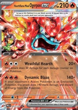 Hearthflame Mask Ogerpon ex Prismatic Evolutions #017/131