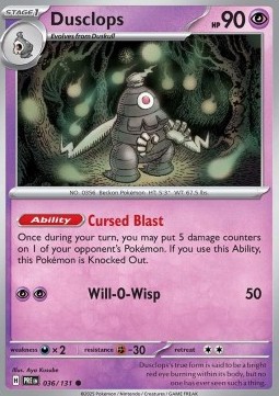 Dusclops - Prismatic Evolutions #036/131
