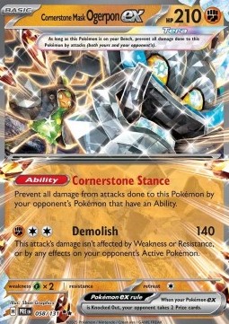 Cornerstone Mask Ogerpon ex Prismatic Evolutions #058/131
