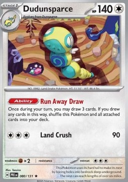 Dudunsparce - Prismatic Evolutions #080/131