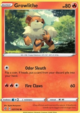 Growlithe - Rebel Clash #27/192