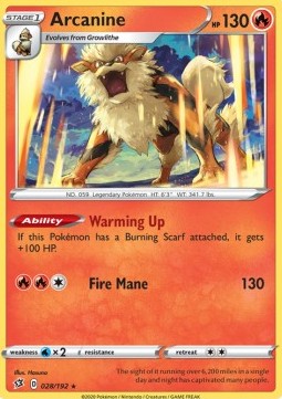 Arcanine - Rebel Clash #28/192