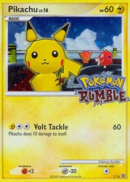 Pikachu Lv.16 Pokémon Rumble #7/16
