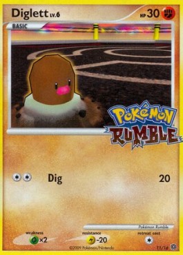 Diglett Lv.6 Pokémon Rumble #11/16