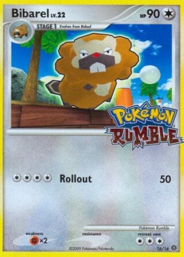 Bibarel Lv.22 Pokémon Rumble #16/16