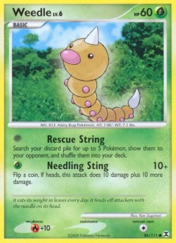 Weedle Lv.6 Rising Rivals #86/111