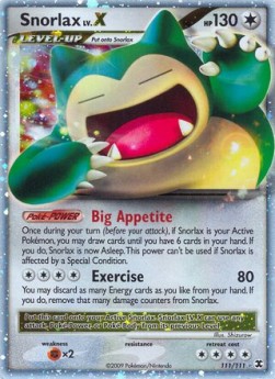 Snorlax LV.X Rising Rivals #111/111