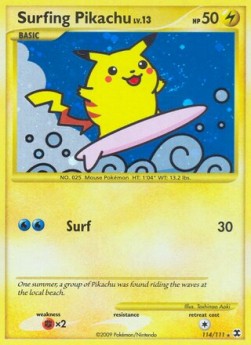 Surfing Pikachu Lv.13 Rising Rivals #114/111