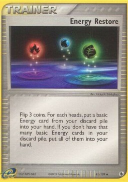 Energy Restore EX Ruby & Sapphire #81