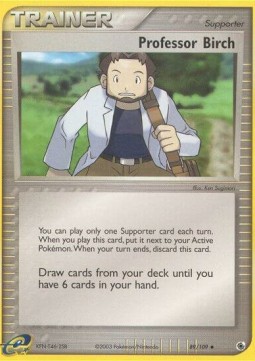 Professor Birch EX Ruby &amp; Sapphire #89