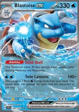 Blastoise ex - Stellar Crown #030/142