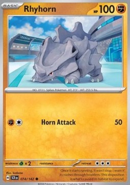 Rhyhorn - Stellar Crown #074/142