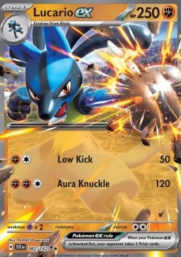 Lucario ex - Stellar Crown #082/142