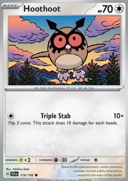 Hoothoot - Stellar Crown #114/142