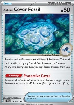 Antique Cover Fossil Stellar Crown #129/142