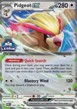 Pidgeot ex Southeast Asia Promos #164