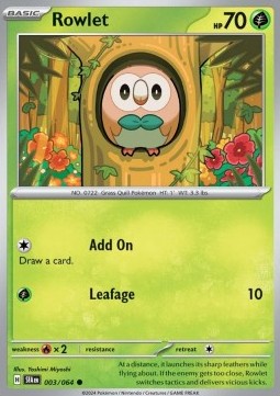 Rowlet - Shrouded Fable #003/64