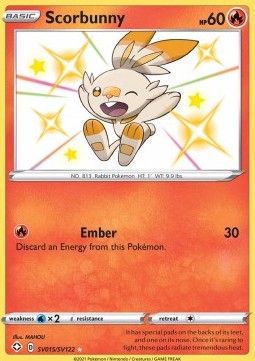 Scorbunny - Shining Fates #sv015/72