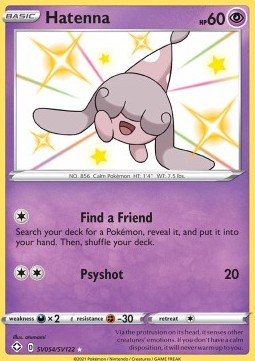 Hatenna - Shining Fates #sv054/72