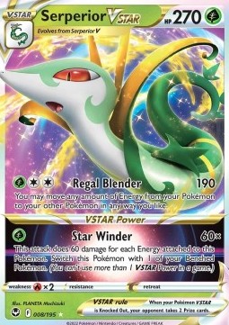 Serperior VSTAR - Silver Tempest #008/195
