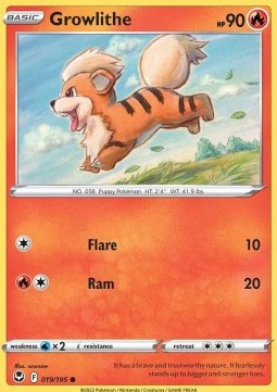 Growlithe - Silver Tempest #019/195