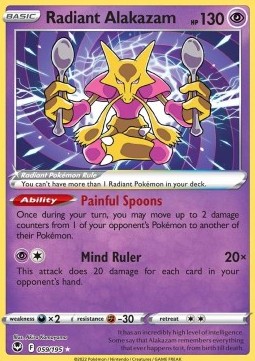 Radiant Alakazam Silver Tempest #059/195